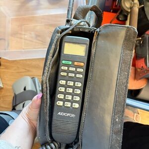 Vintage Audiovox Mobile Phone with Case